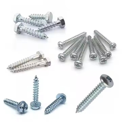 Garage Door Fasteners, Self Tapper Hinge Screw With Rubber Washer, Track Bolts