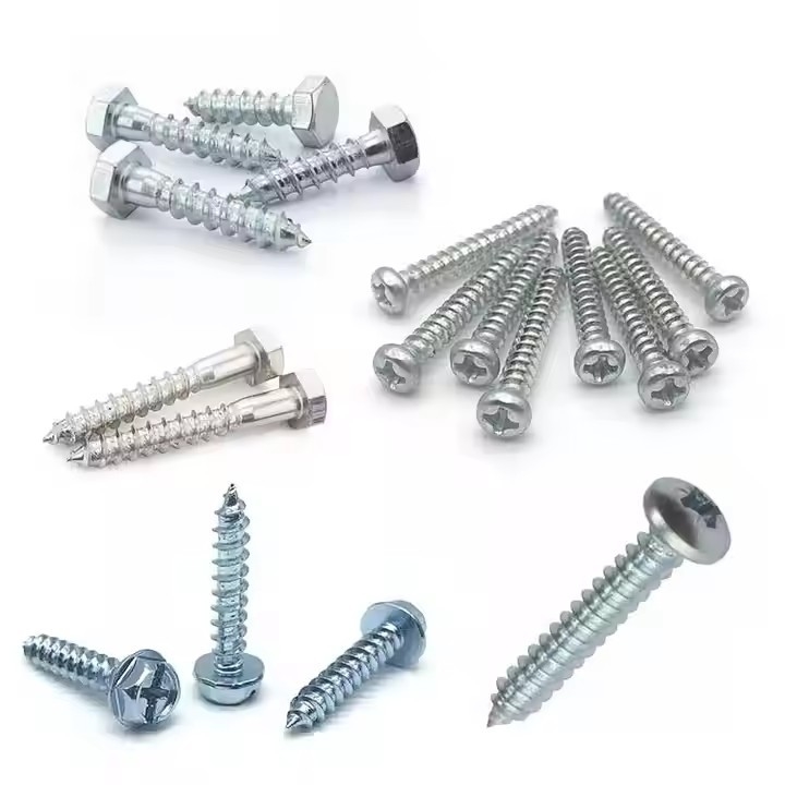 Garage Door Fasteners, Self Tapper Hinge Screw With Rubber Washer, Track Bolts