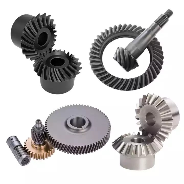 Precision CNC Turning Parts Stainless Steel Copper Brass Plastic Bevel Pinion Spur Gear