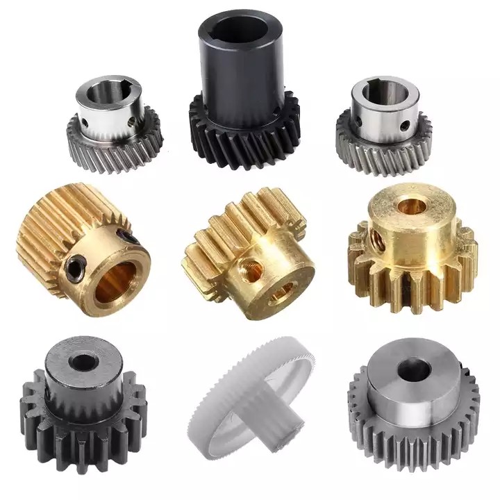 Precision CNC Turning Parts Stainless Steel Copper Brass Plastic Bevel Pinion Spur Gear